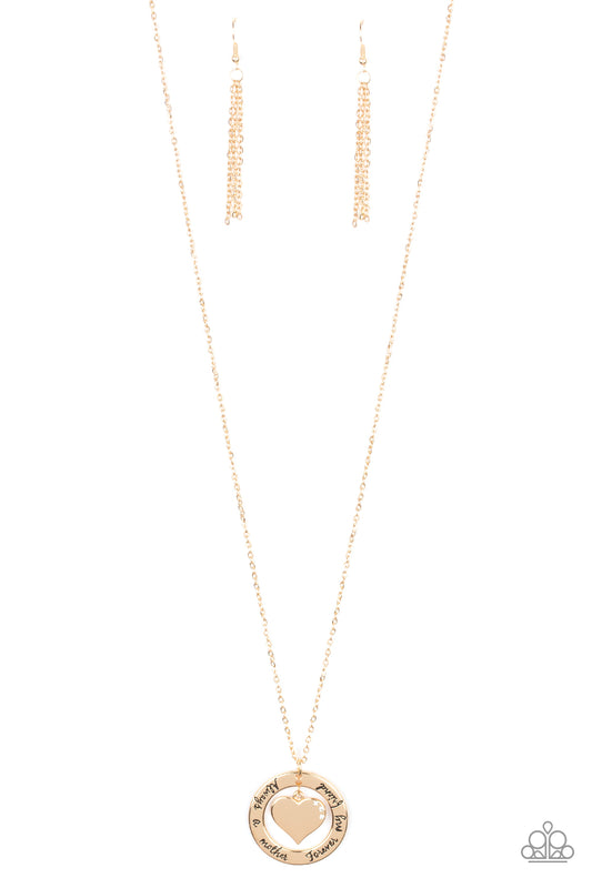 Always A Mother, Forever My Friend - Gold - Paparazzi Accessories 