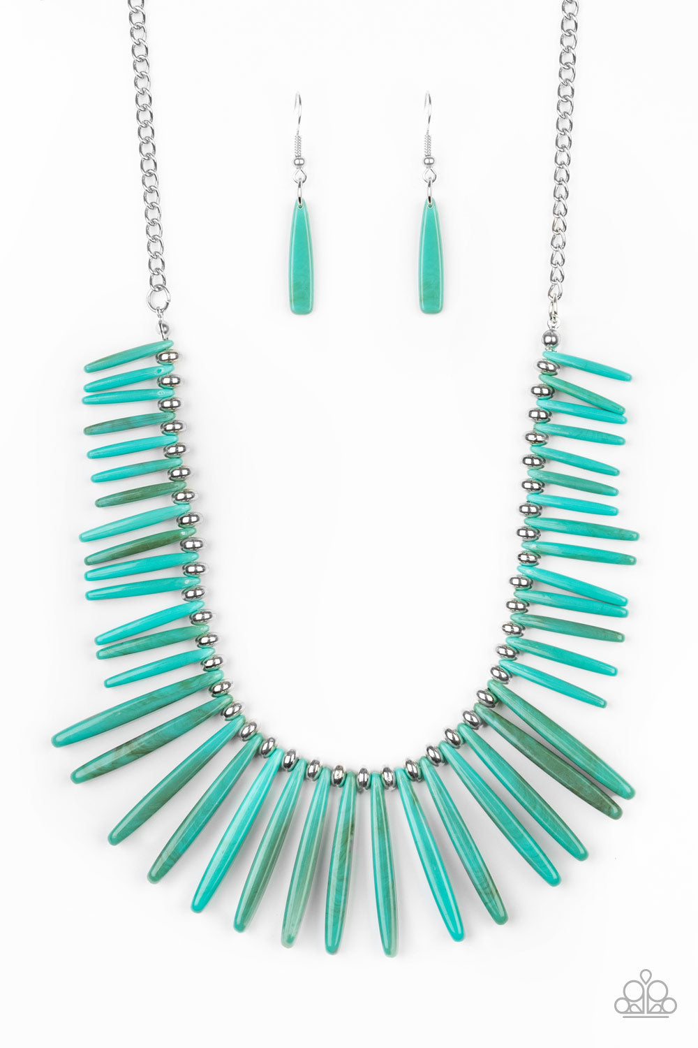 Out of My Element - Blue Necklace - Paparazzi Accessories 