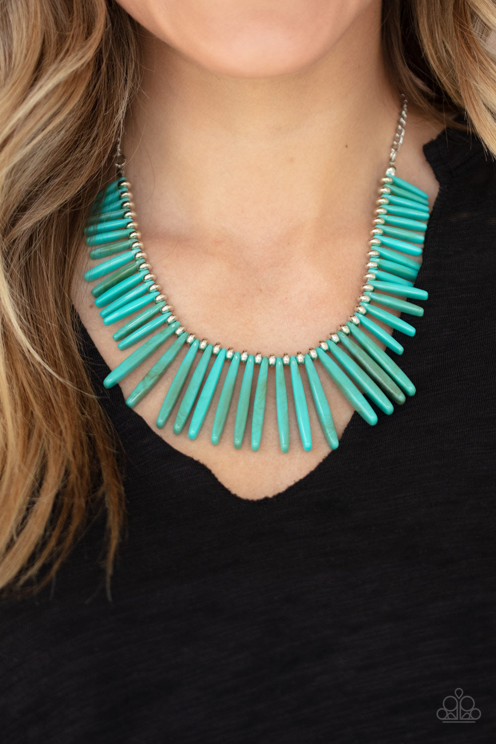 Out of My Element - Blue Necklace - Paparazzi Accessories 