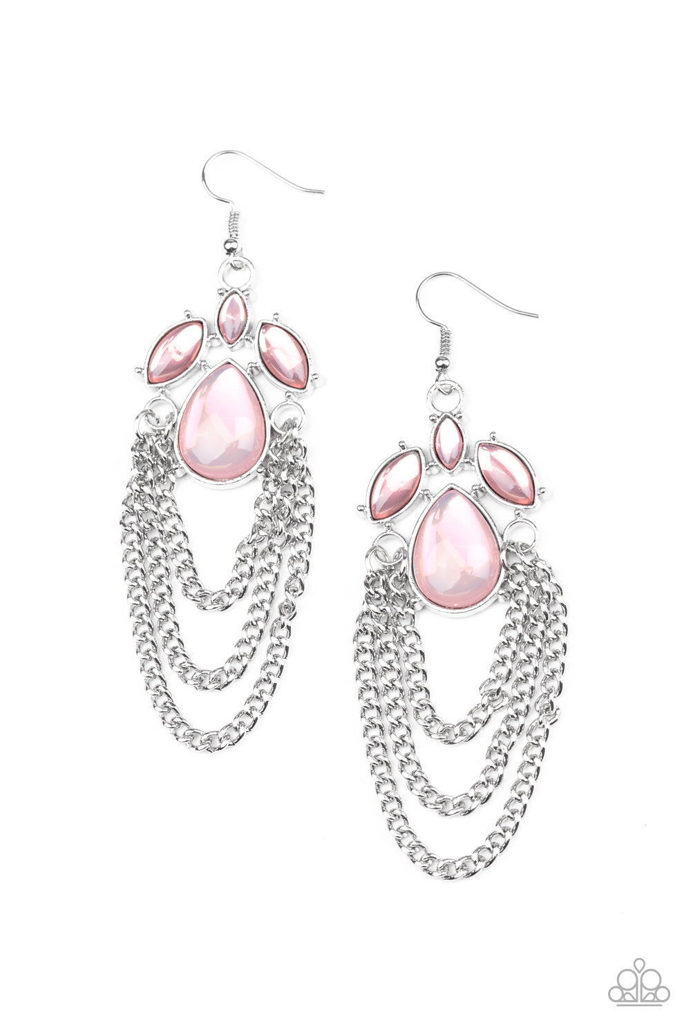 Opalescence Essence - Pink Earrings - Paparazzi Accessories 
