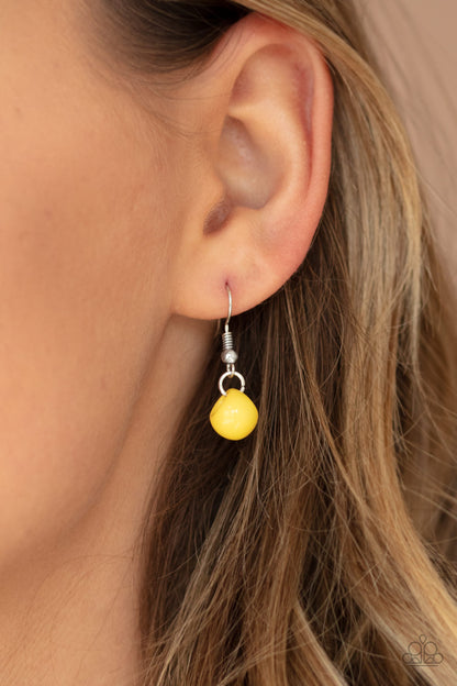 Bubbly Brilliance - Yellow Necklace - Paparazzi Accessories - Paparazzi Accessories 