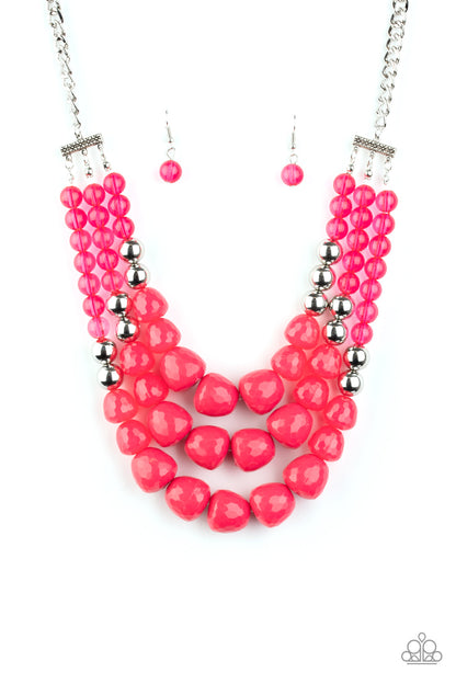 Forbidden Fruit - Pink Necklace - Paparazzi Accessories - Paparazzi Accessories 