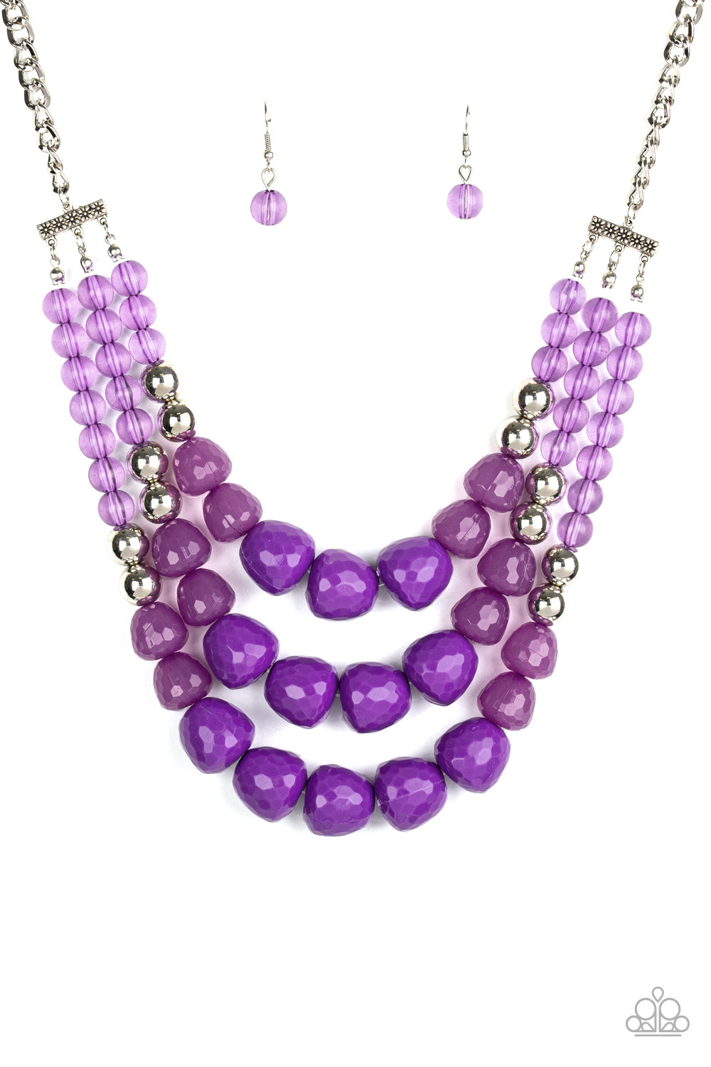 Forbidden Fruit - Purple Necklace- Paparazzi Accessories - Paparazzi Accessories 