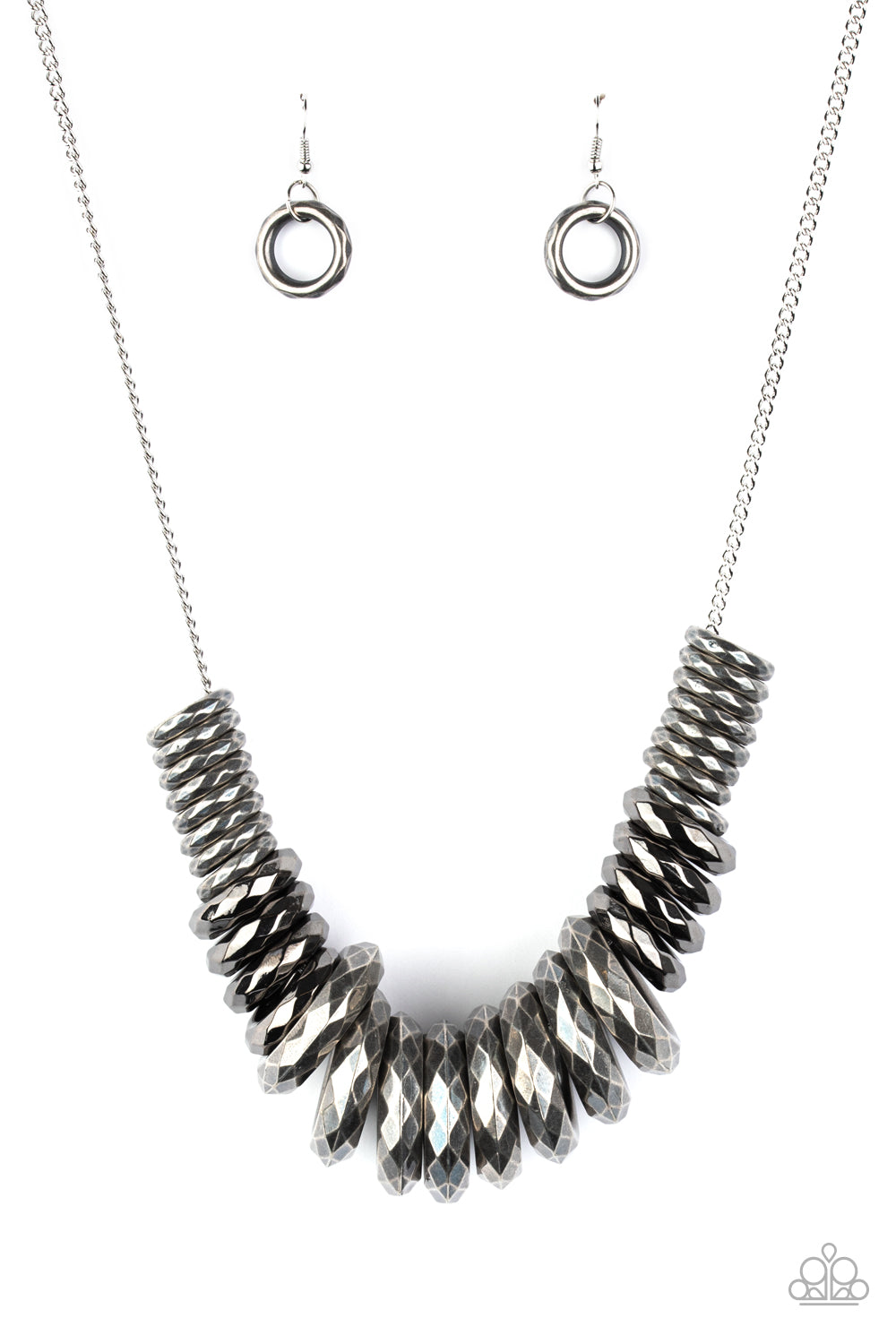 Haute Hardware - Silver- Paparazzi Accessories - Paparazzi Accessories 