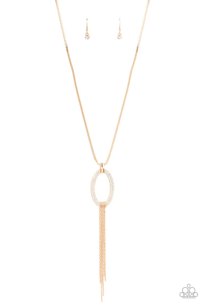 Head Oval Heels - Gold Necklace - Paparazzi Accessories