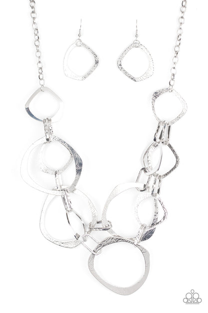 Salvage Yard - Silver Necklace - Paparazzi Accessories - Paparazzi Accessories 