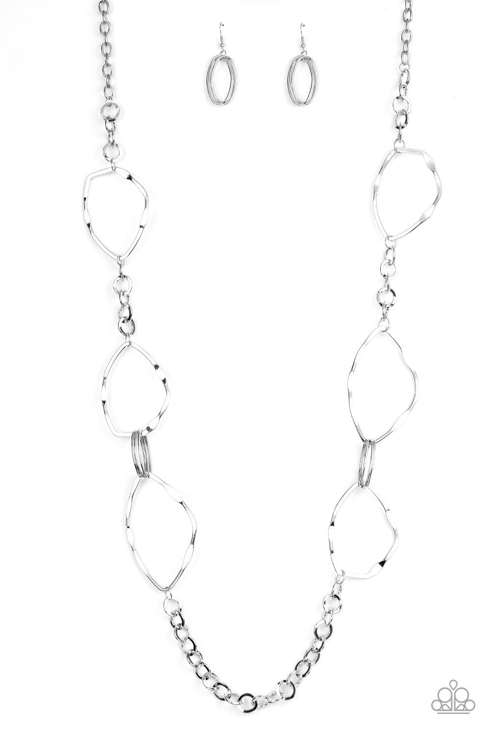 Abstract Artifact - Silver Necklace - Paparazzi Accessories - Paparazzi Accessories 