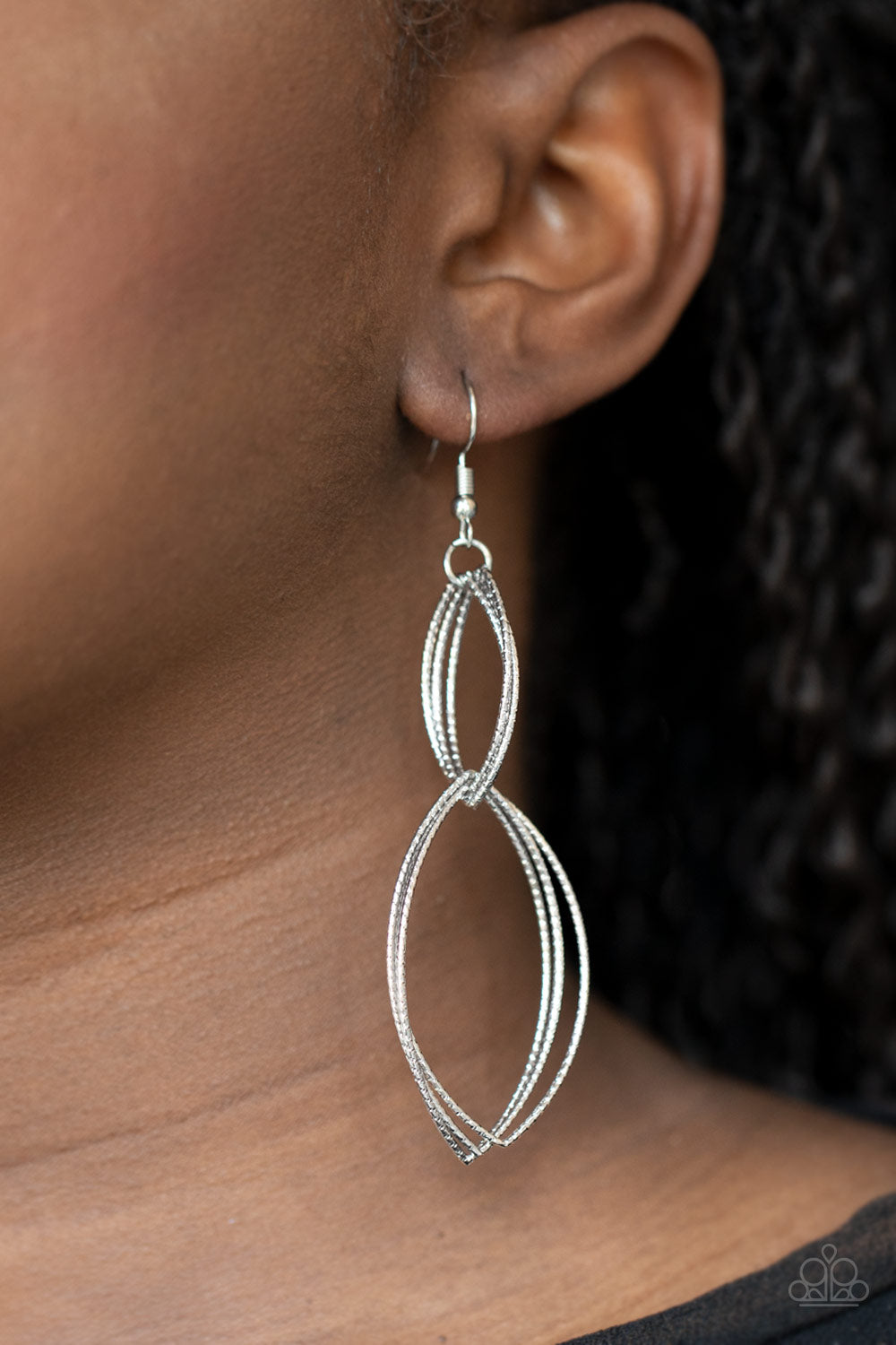 Endless Echo - Silver Earrings - Paparazzi Accessories 