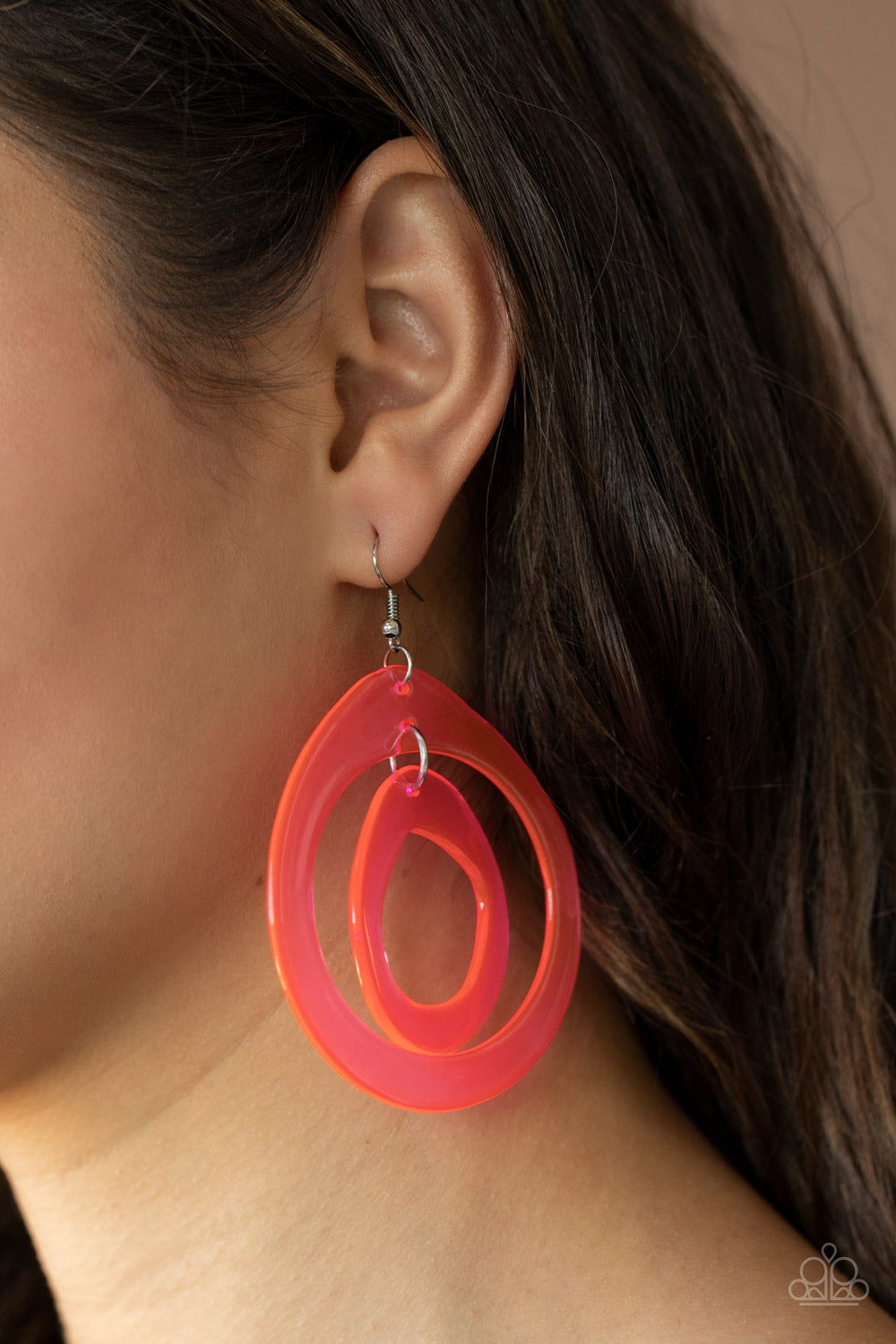 Show Your True NEONS - Pink Earrings - Paparazzi Accessories - Paparazzi Accessories 