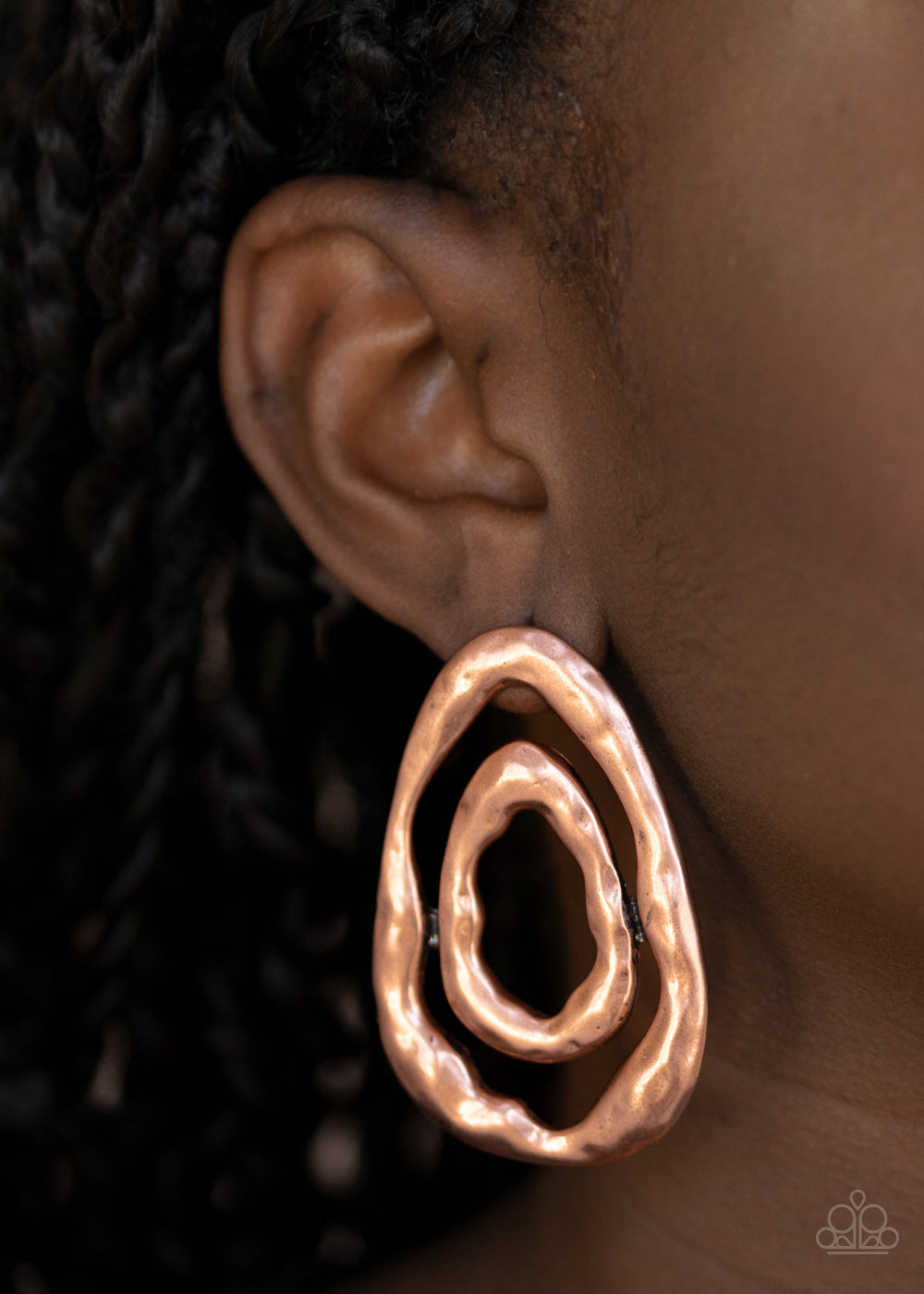 Ancient Ruins - Copper Earrings - Paparazzi Accessories - Paparazzi Accessories 