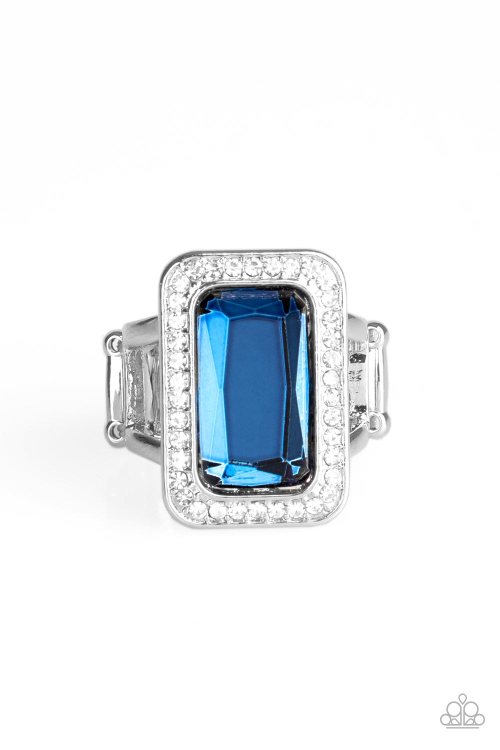 Crown Jewel Jubilee - Blue Ring - Paparazzi Accessories 
