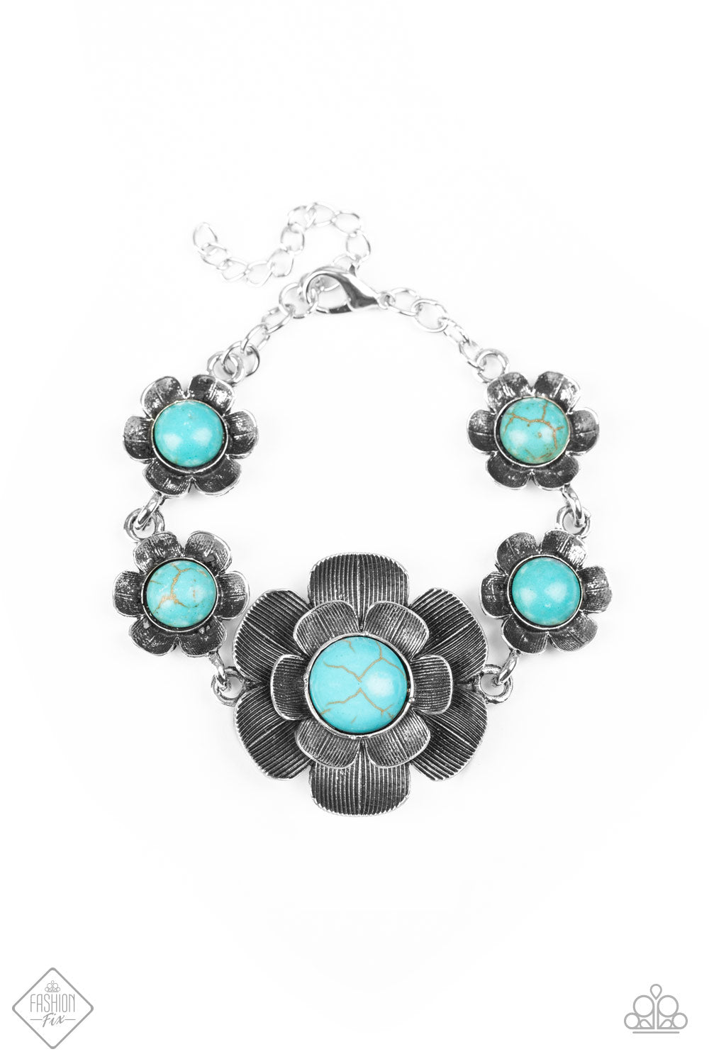 Badlands Blossom - Blue - Paparazzi Accessories 