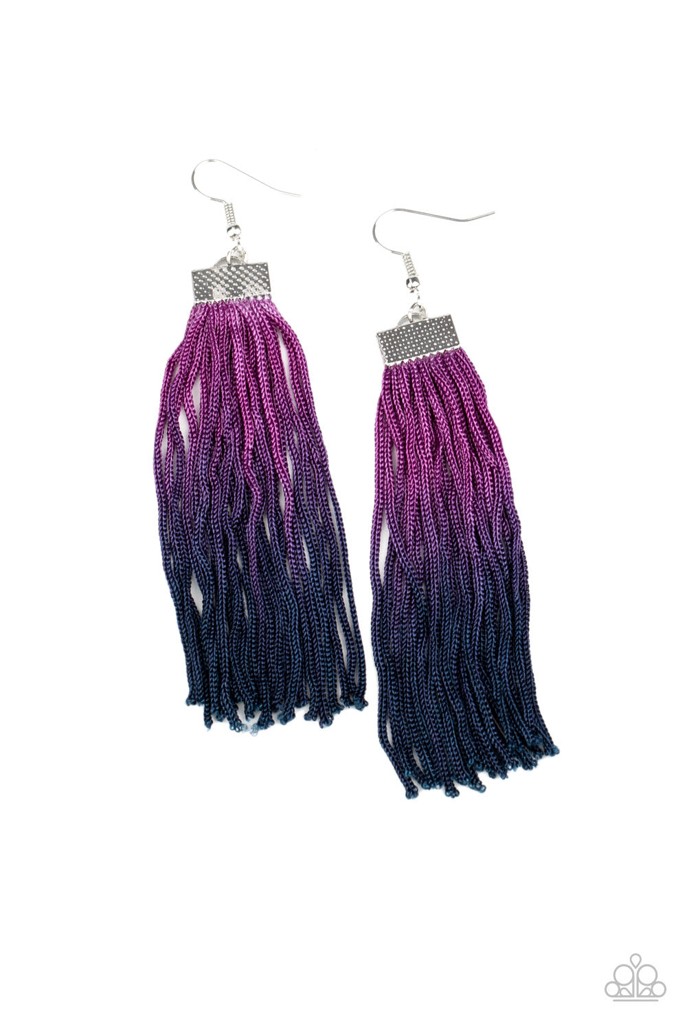 Dual Immersion - Purple Earrings - Paparazzi Earrings - Paparazzi Accessories 