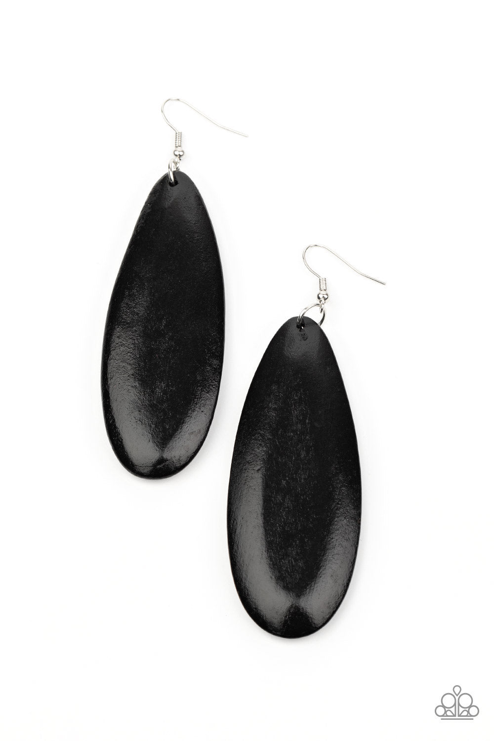 Tropical Ferry - Black Earrings - Paparazzi Accessories - Paparazzi Accessories 