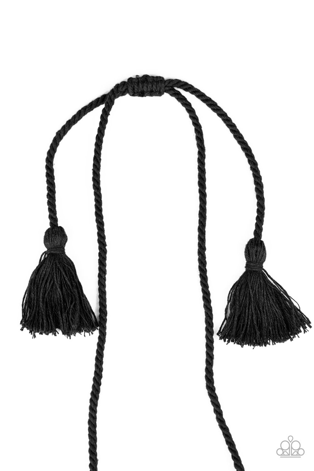 Macrame Mantra - Black Necklace - Paparazzi Accessories - Paparazzi Accessories 