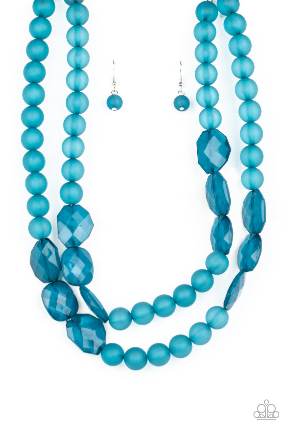 Arctic Art - Blue Necklace - Paparazzi Accessories - Paparazzi Accessories 