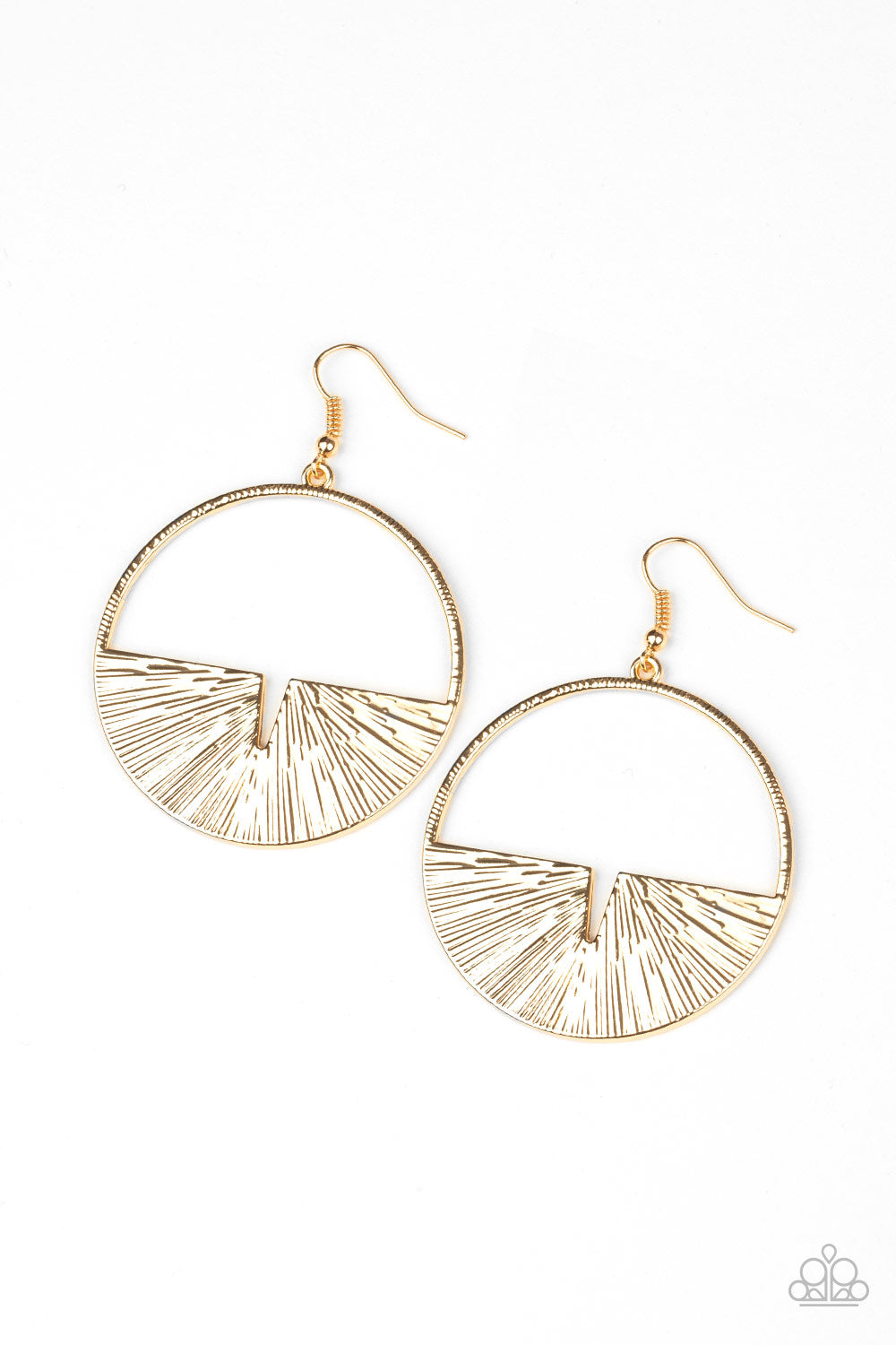 Reimagined Refinement - Gold Earrings - Paparazzi Accessories - Paparazzi Accessories 
