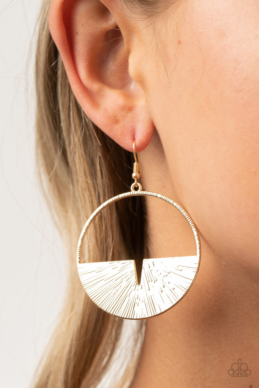 Reimagined Refinement - Gold Earrings - Paparazzi Accessories - Paparazzi Accessories 