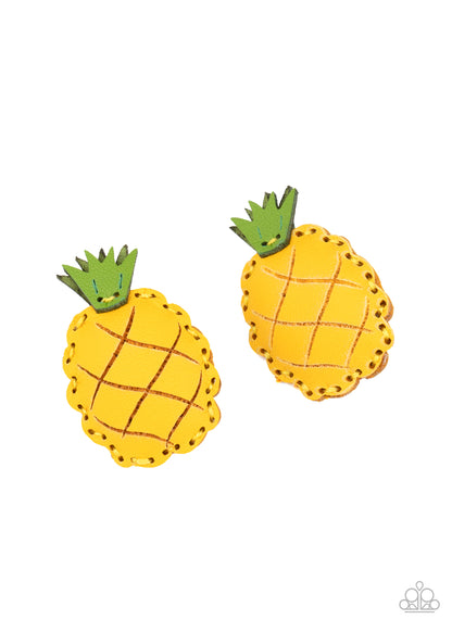 PINEAPPLE Of My Eye - Yellow - Paparazzi Accessories 