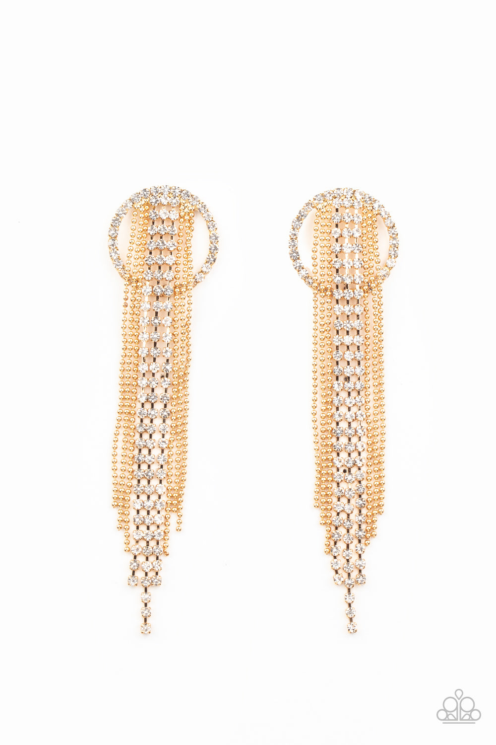Dazzle by Default - Gold Earrings - Paparazzi Accessories - Paparazzi Accessories 