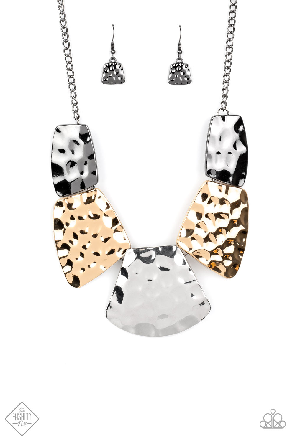 HAUTE Plates - Multi Necklace - Paparazzi Accessories 