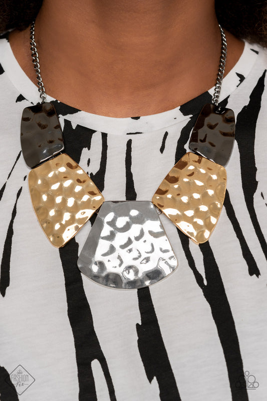 HAUTE Plates - Multi Necklace - Paparazzi Accessories 