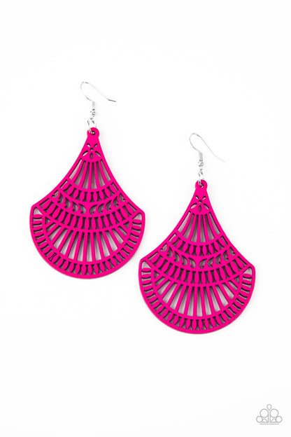 Tropical Tempest - Pink Earrings - Paparazzi Accessories - Paparazzi Accessories 