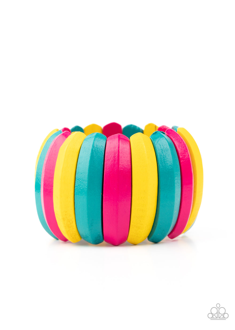 Colorfully Congo - Multi Wooden Bracelet - Paparazzi Accessories 