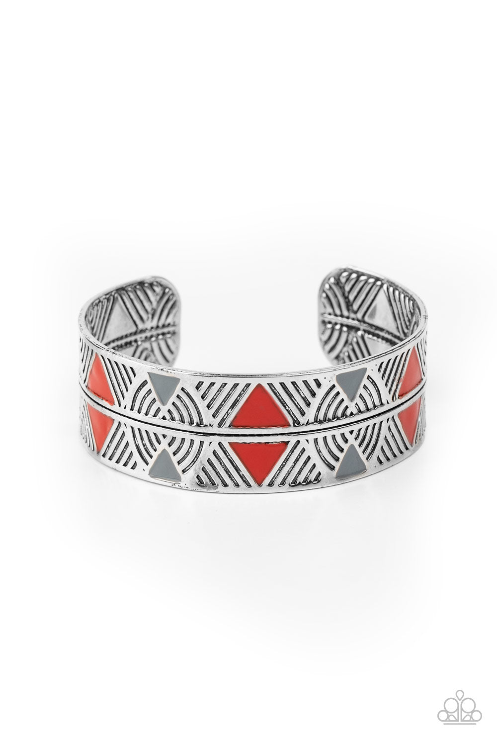 Hidden Glyphs - Red - Paparazzi Accessories - Paparazzi Accessories 