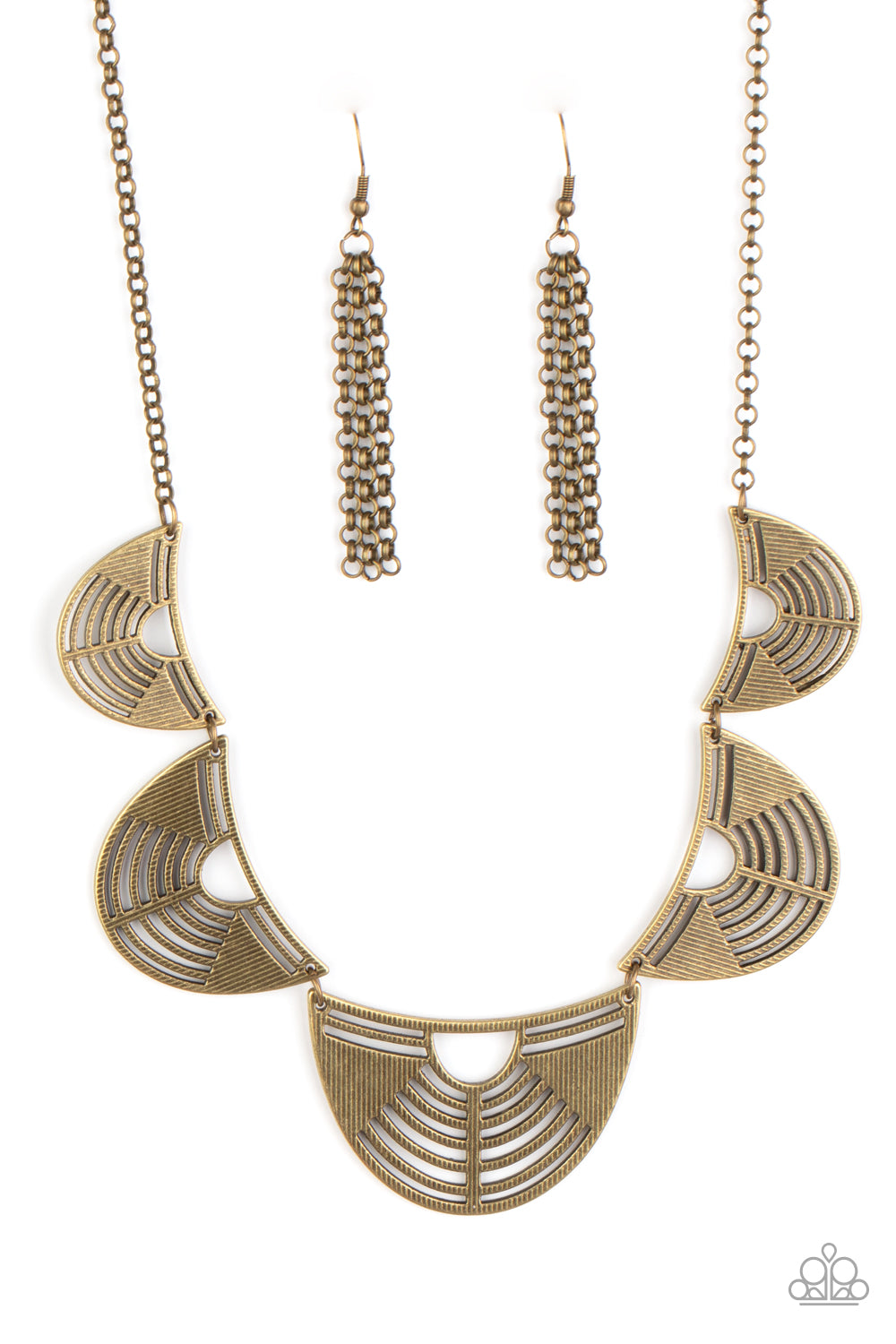 Record-Breaking Radiance - Brass Necklace - Paparazzi Accessories - Paparazzi Accessories 
