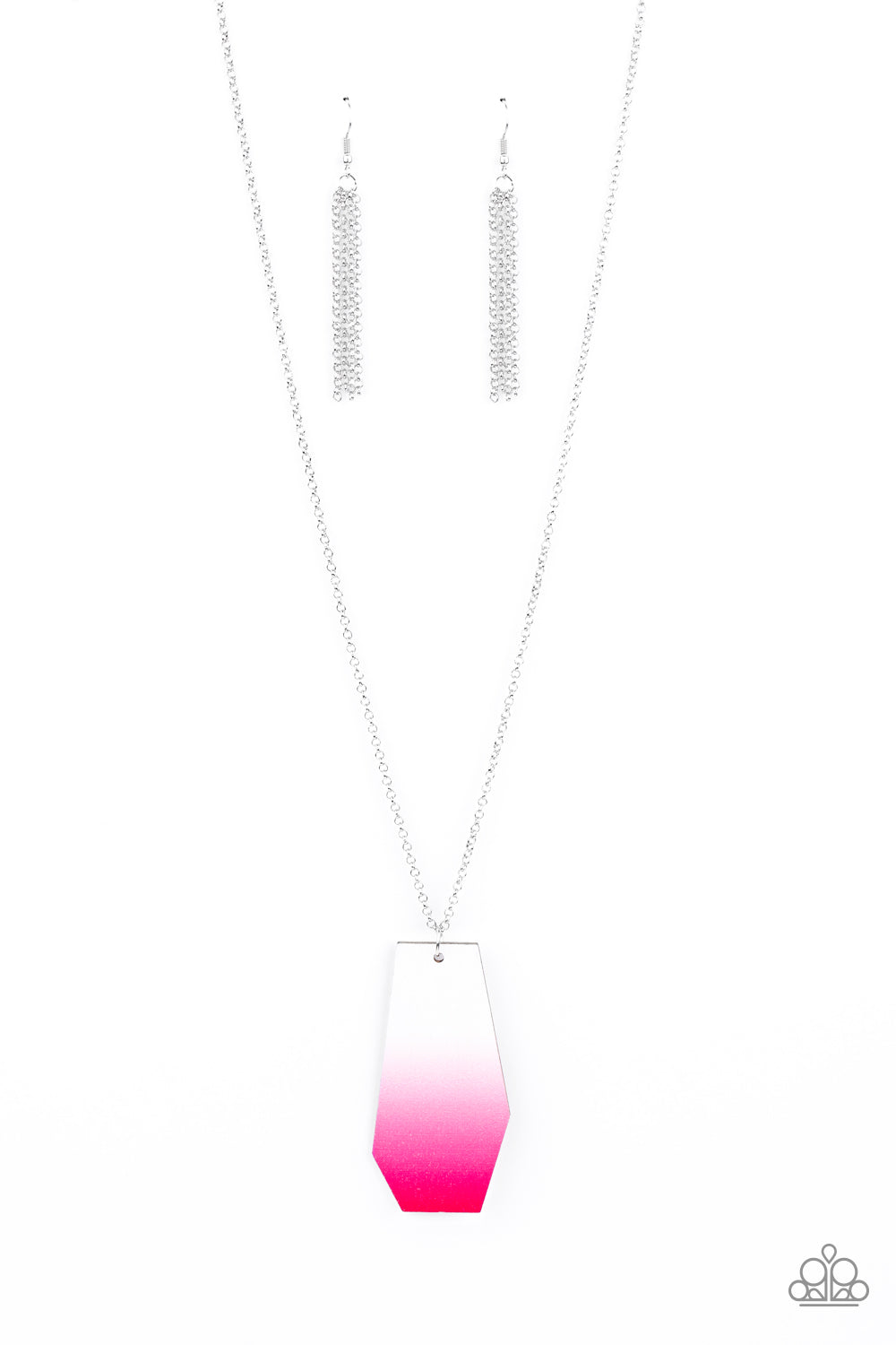 Watercolor Skies - Pink Necklace - Paparazzi - Paparazzi Accessories 