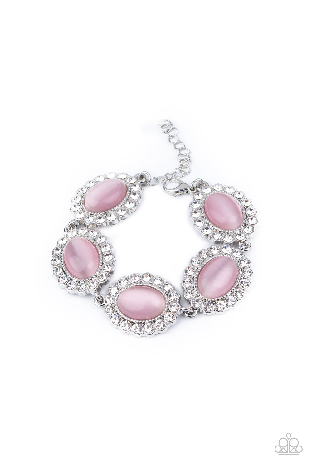 Demurely Diva - Pink Bracelet - Paparazzi Accessories 
