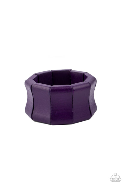 Caribbean Couture - Purple Bracelet - Paparazzi Accessories - Paparazzi Accessories 