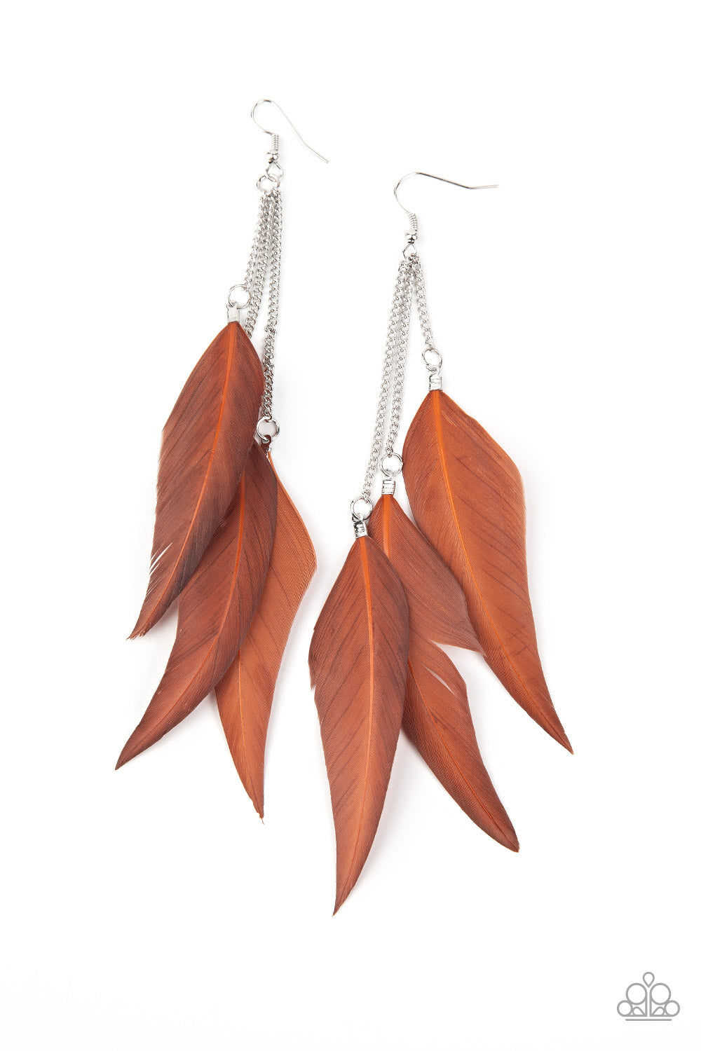 West Side Western - Brown Earrings - Paparazzi Accessories - Paparazzi Accessories 