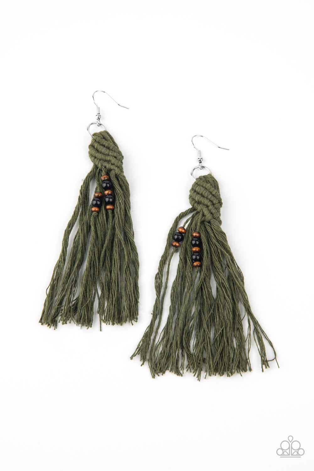 Beach Bash - Green Earrings- Paparazzi Accessories - Paparazzi Accessories 