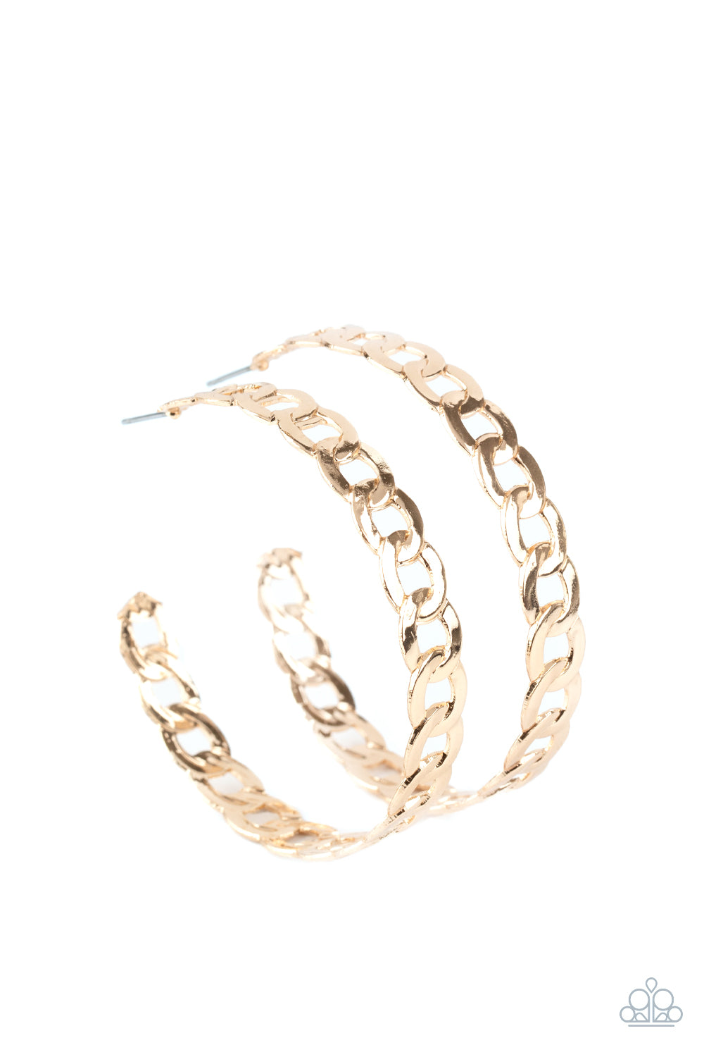 Climate CHAINge - Gold Earrings - Paparazzi Accessories - Paparazzi Accessories 