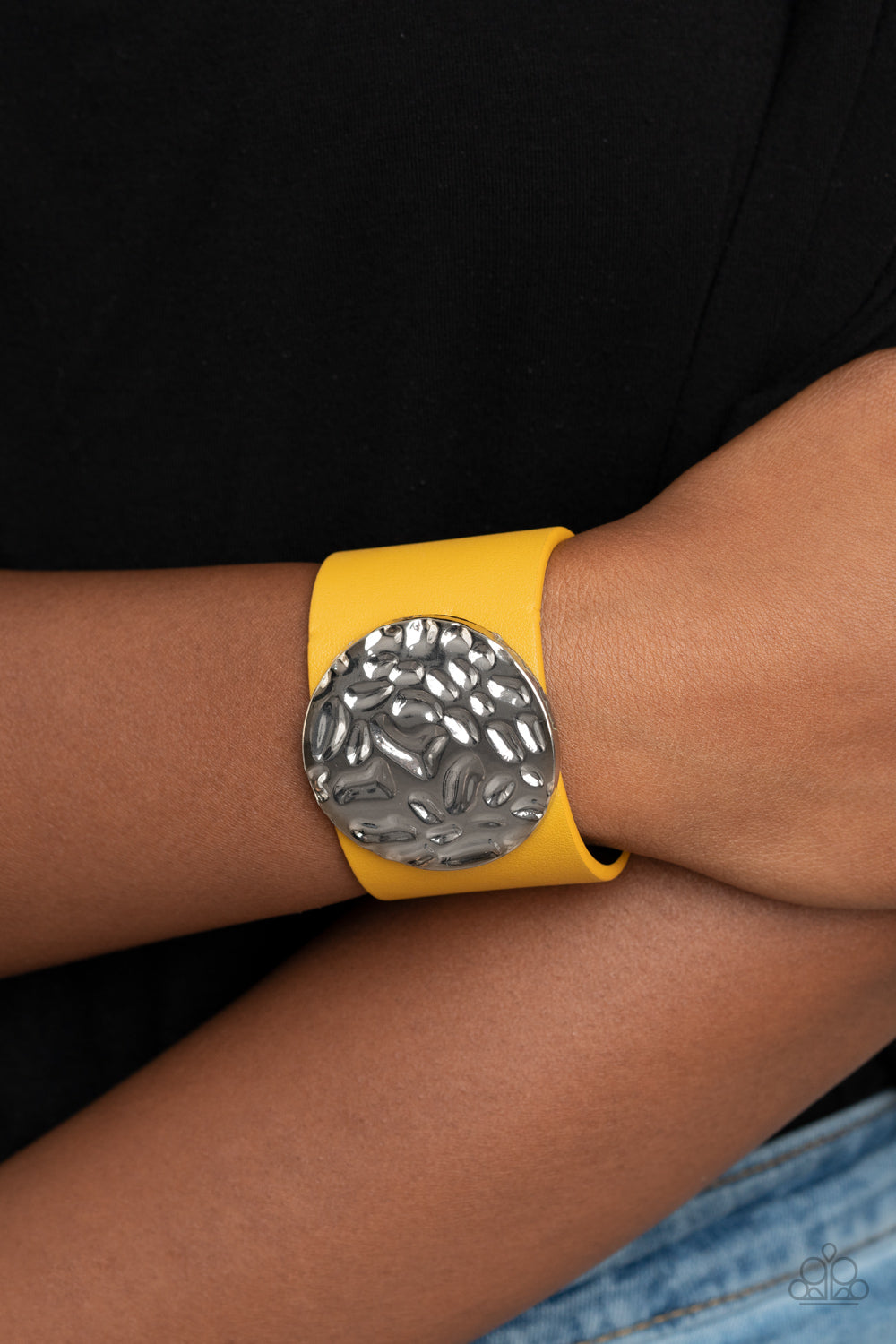 The Future Looks Bright - Yellow Bracelet - Paparazzi Accessories - Paparazzi Accessories 