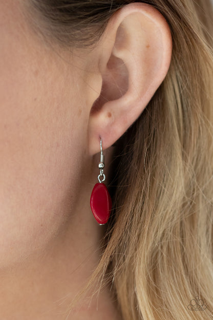 Two-Story Stunner - Red Necklace - Paparazzi Accessories - Paparazzi Accessories 
