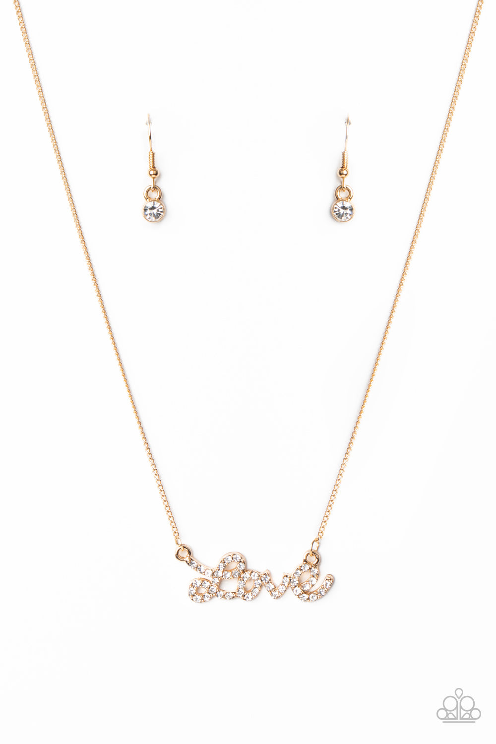 Head Over Heels In Love - Gold  - Paparazzi Accessories - Paparazzi Accessories 