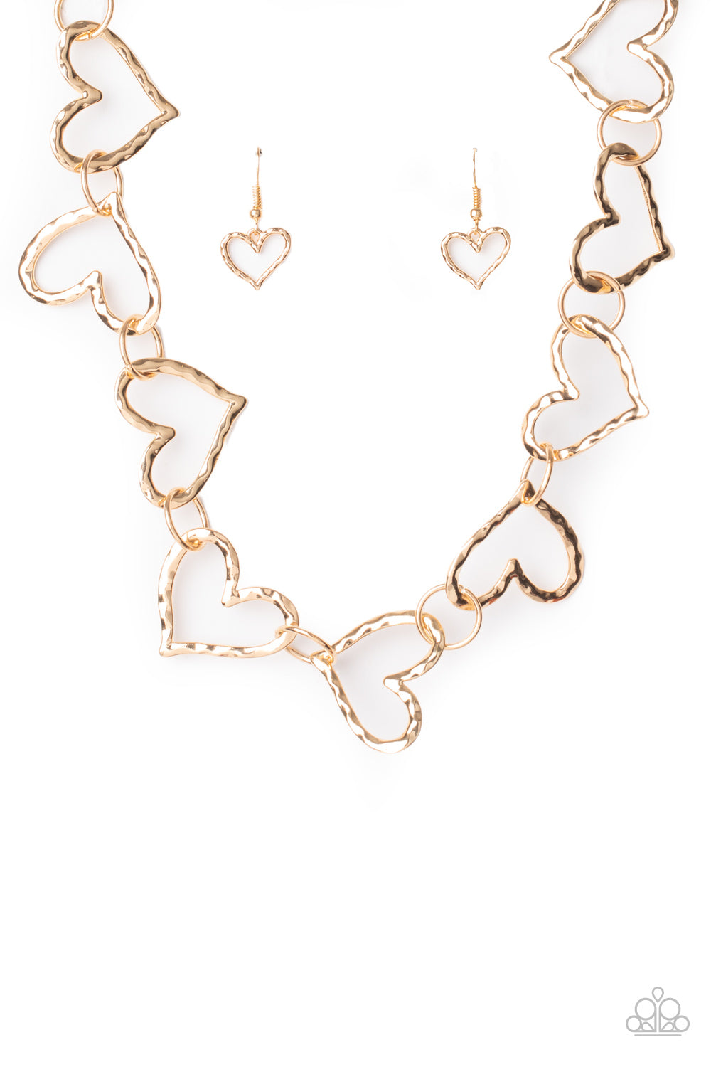 Vintagely Valentine - Gold Necklace - Paparazzi Accessories - Paparazzi Accessories 