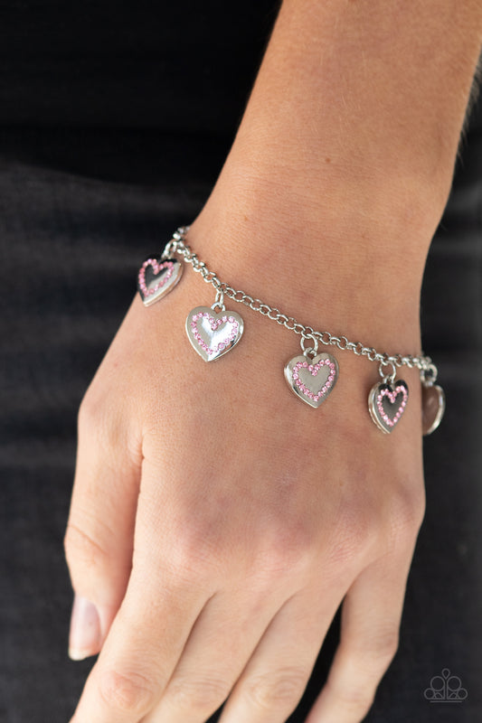 Matchmaker, Matchmaker - Pink Bracelet - Paparazzi Accessories - Paparazzi Accessories 