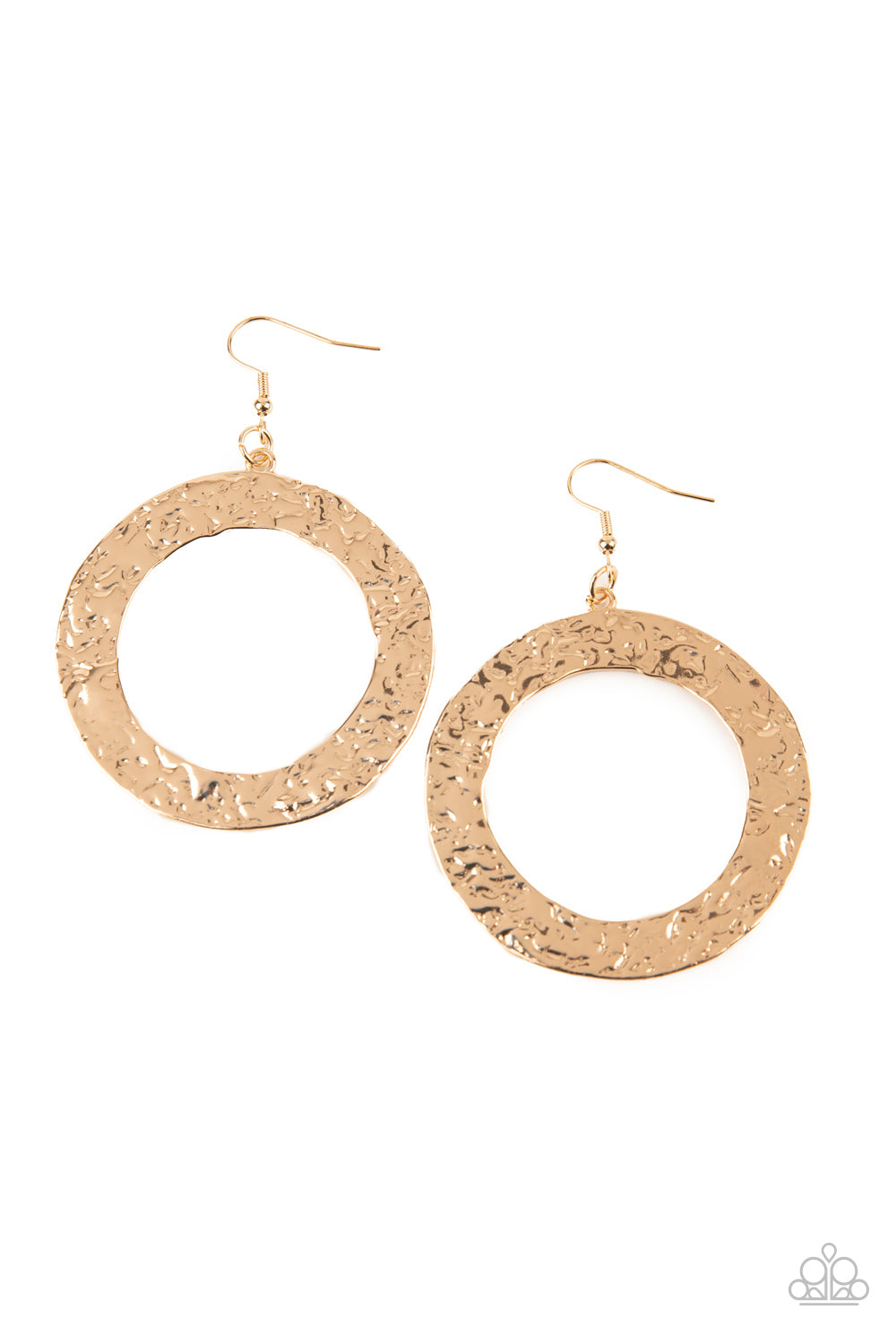 PRIMAL Meridian - Gold Earrings - Paparazzi Accessories - Paparazzi Accessories 