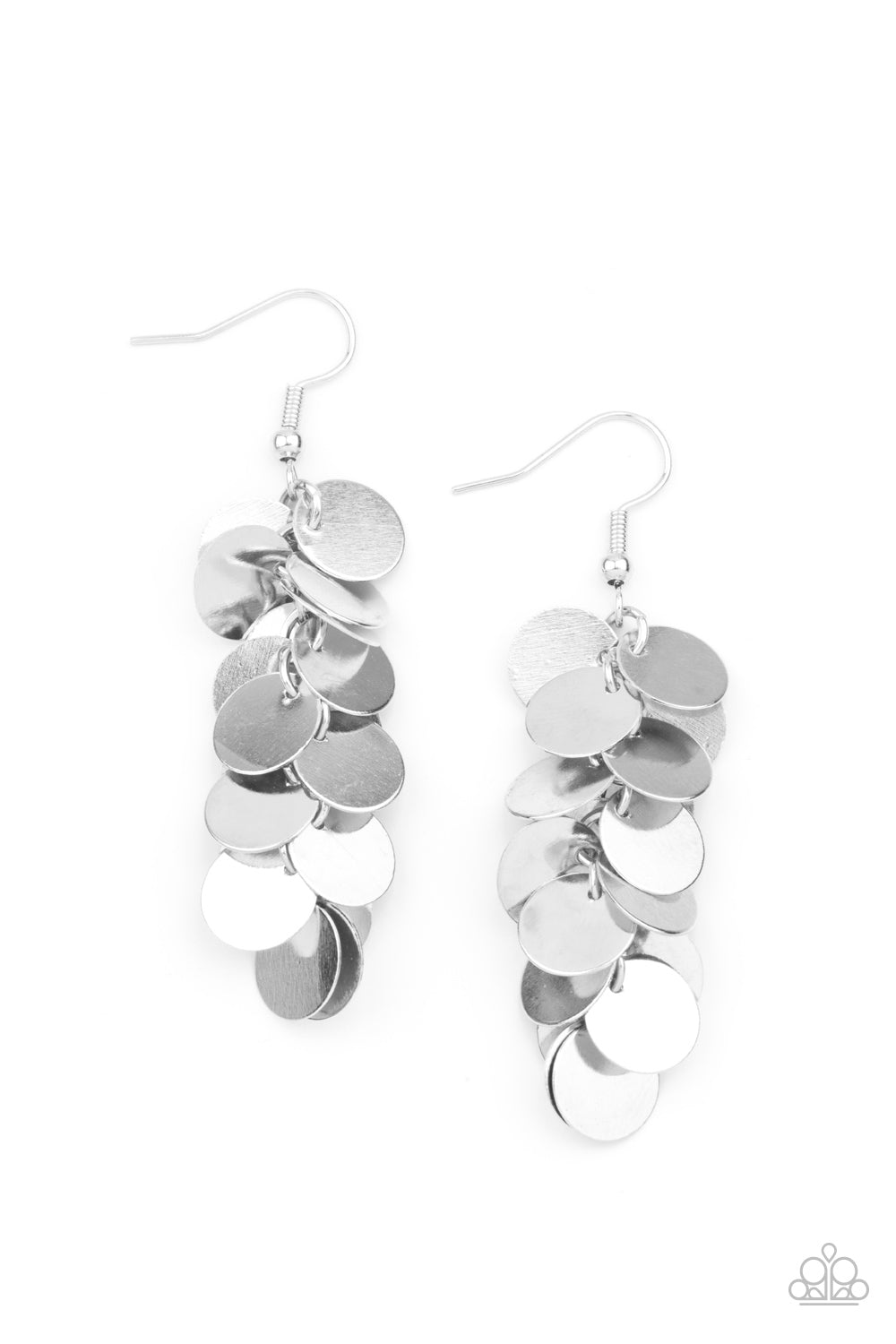 Hear Me Shimmer - Silver  - Paparazzi Accessories - Paparazzi Accessories 