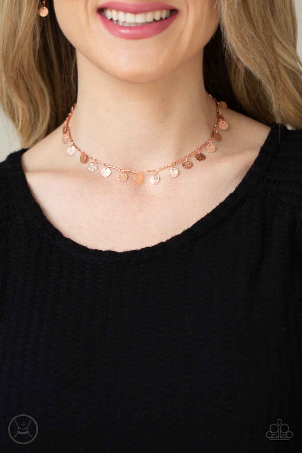 Musically Minimalist - Copper Necklace - Paparazzi Accessories 
