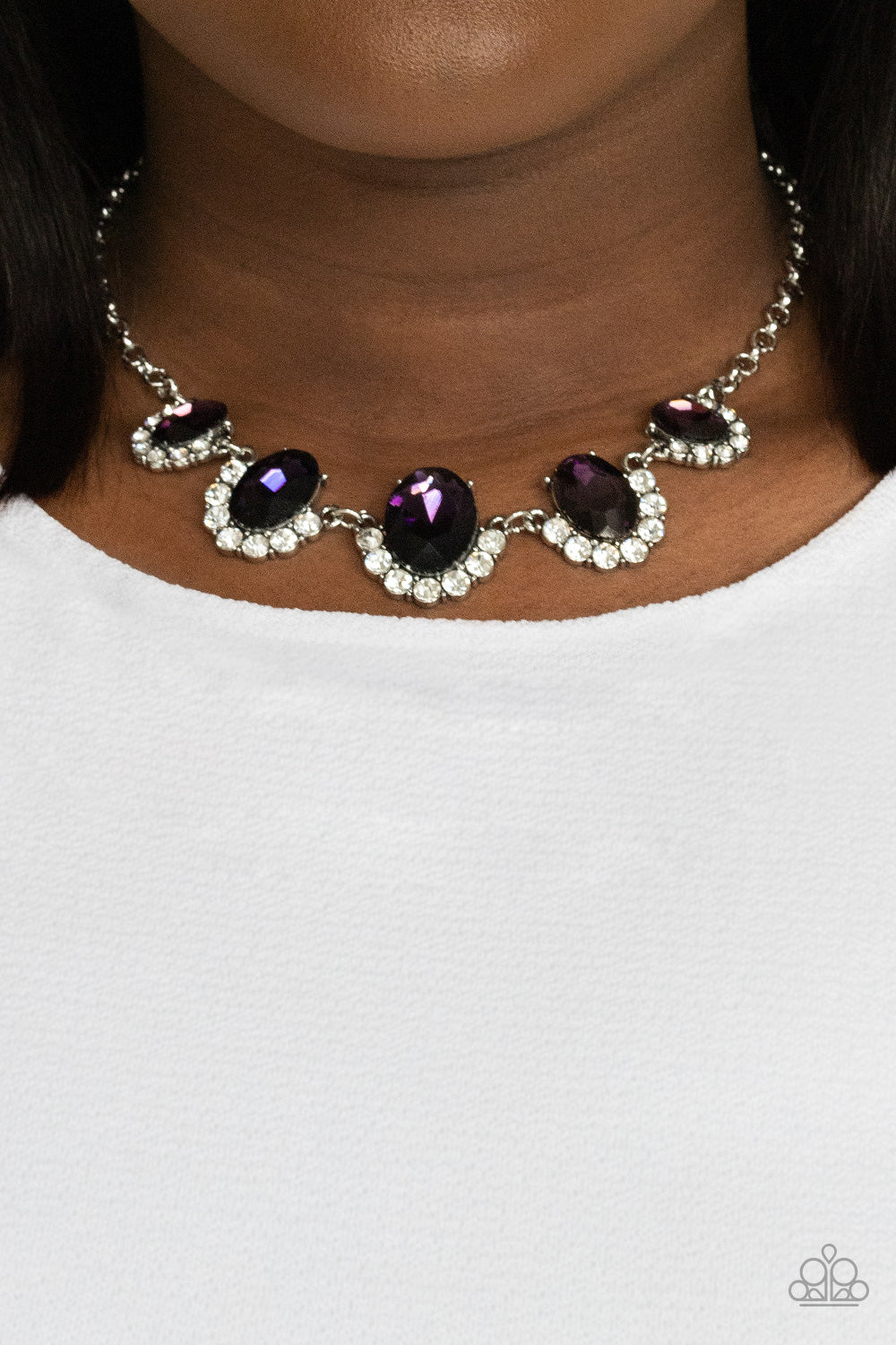 The Queen Demands It - Purple Necklace -Paparazzi Accessories - Paparazzi Accessories 
