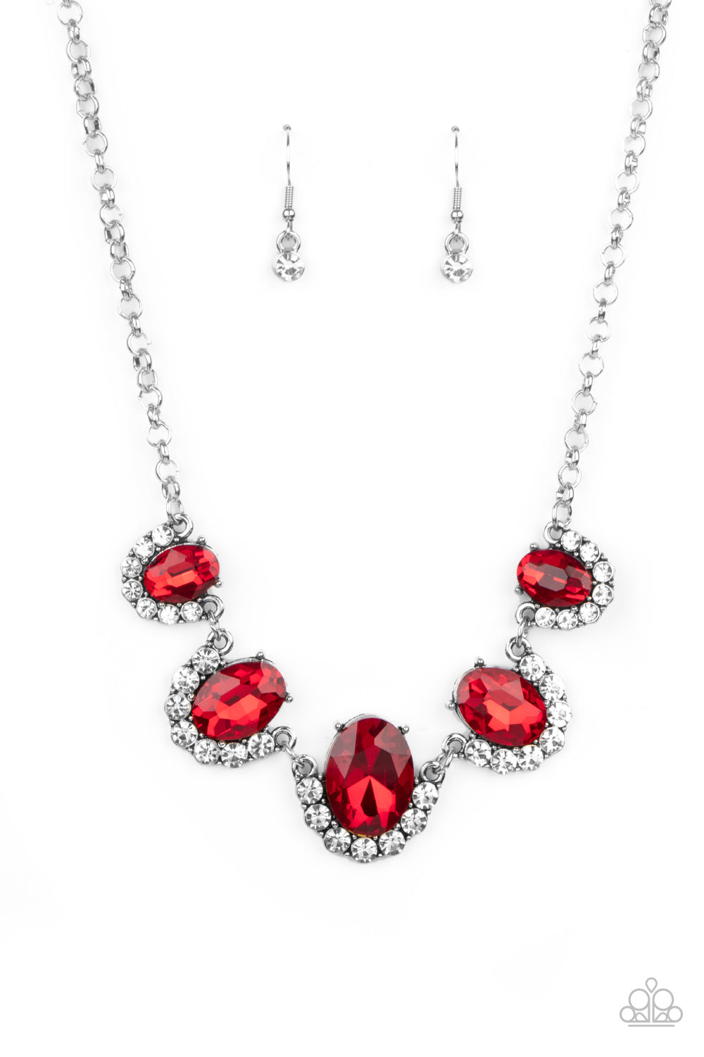 The Queen Demands It - Red Necklace- Paparazzi Accessories - Paparazzi Accessories 
