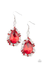 Royal Recognition - Red Earrings - Paparazzi Accessories 