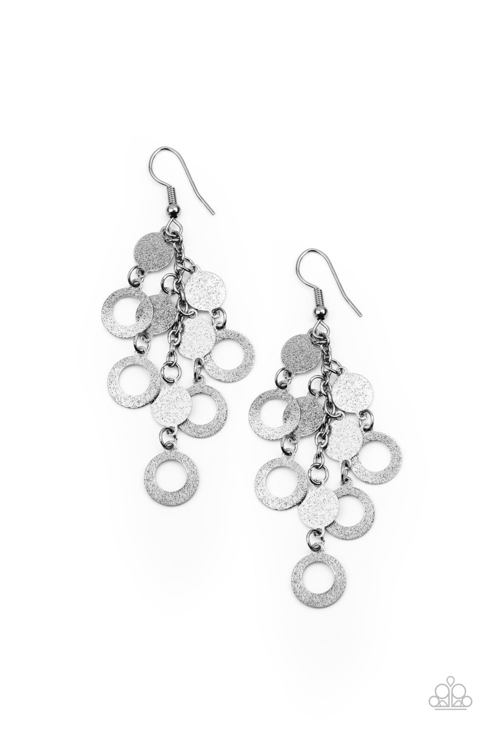 Im Always BRIGHT - Black Earrings- Paparazzi Accessories - Paparazzi Accessories 