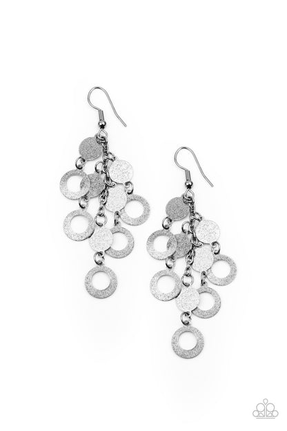 Im Always BRIGHT - Black Earrings- Paparazzi Accessories - Paparazzi Accessories 
