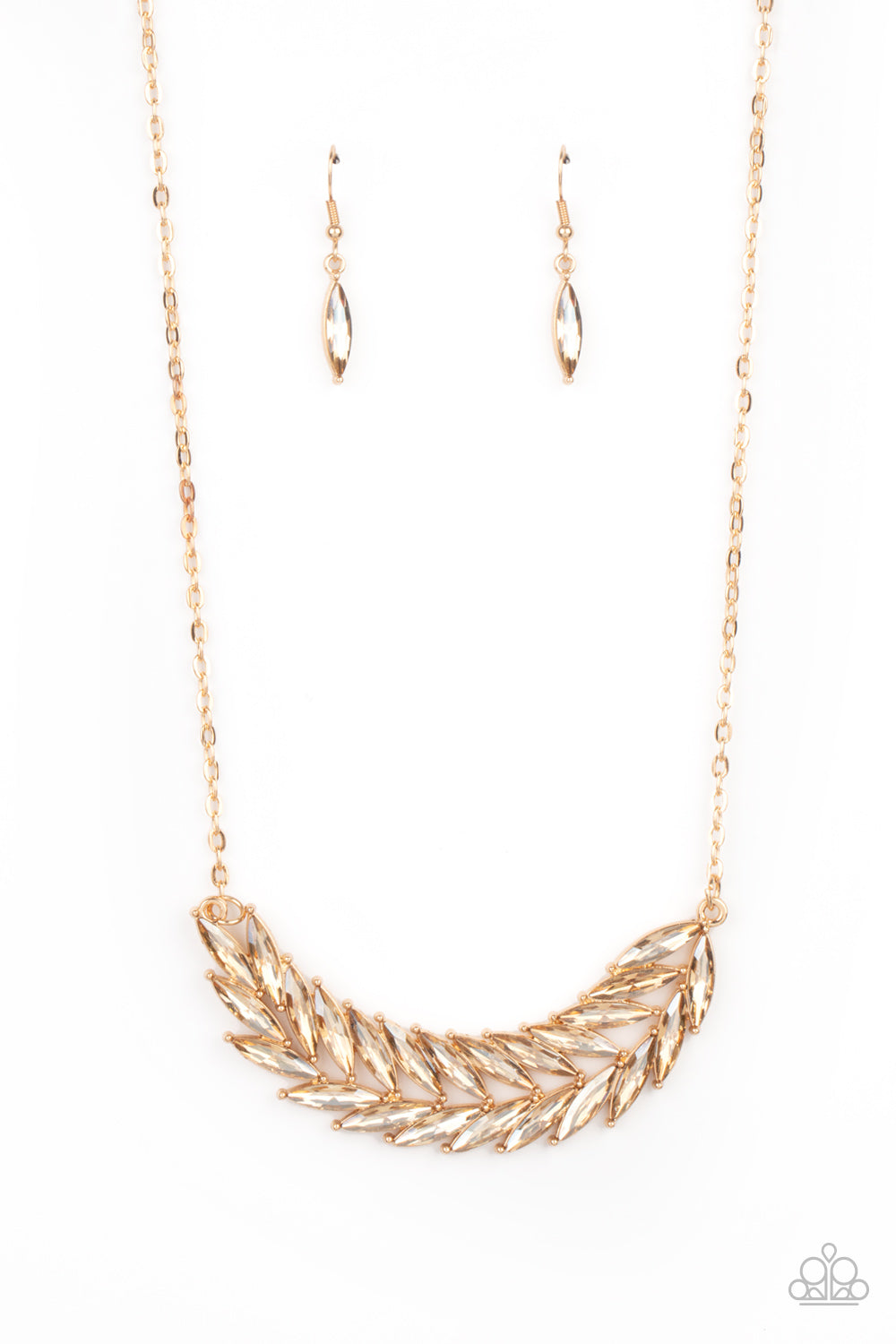 Flight of FANCINESS - Gold Necklace - Paparazzi Accessories - Paparazzi Accessories 